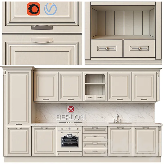 Berloni – Florence (Bianco Antico) 3ds Max