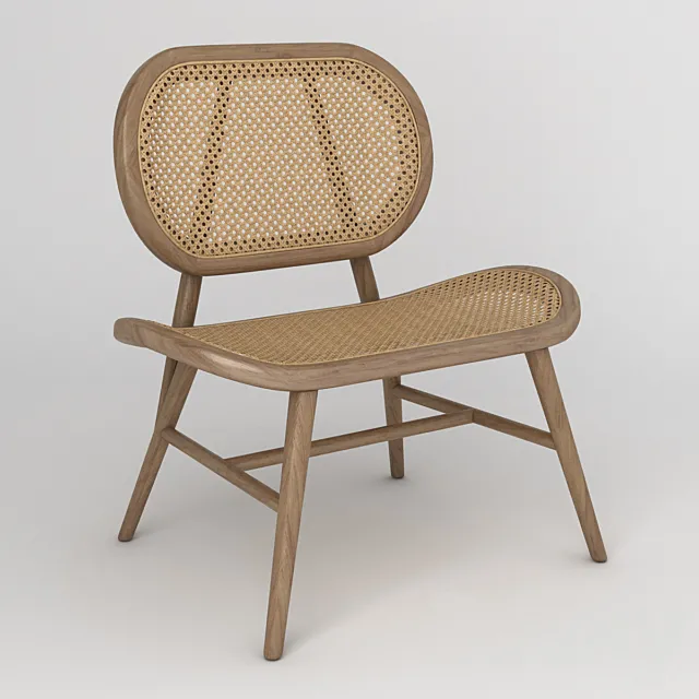 Bernardes Lounge Chair Rattan 3ds Max