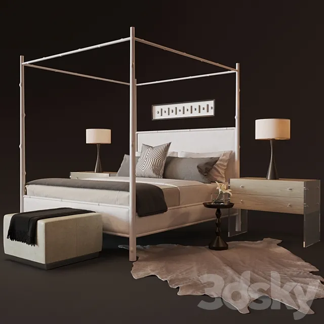 Bernhardt Bedroom ARBOR 3DS Max Model