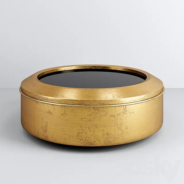 Bernhardt Carnaby Round Metal Cocktail Table 3ds Max