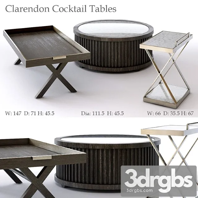 Bernhardt clarendon cocktail tables 2 3dsmax Download