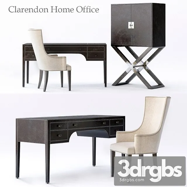 Bernhardt clarendon home office 2 3dsmax Download