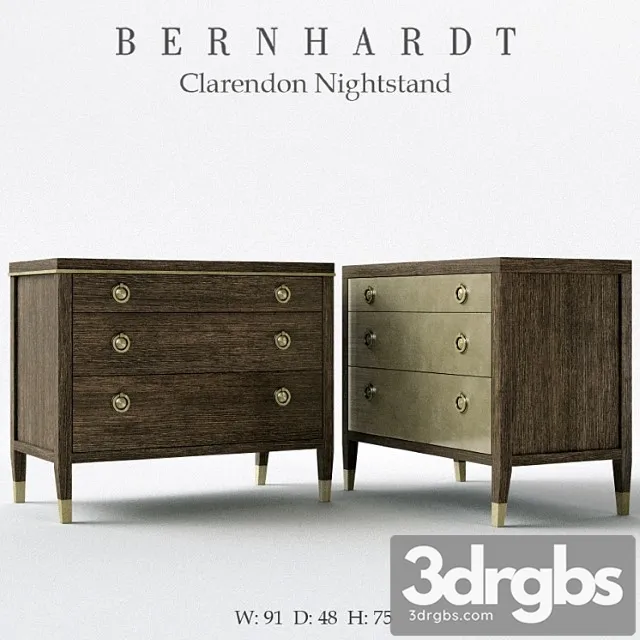 Bernhardt clarendon nightstand 2 3dsmax Download
