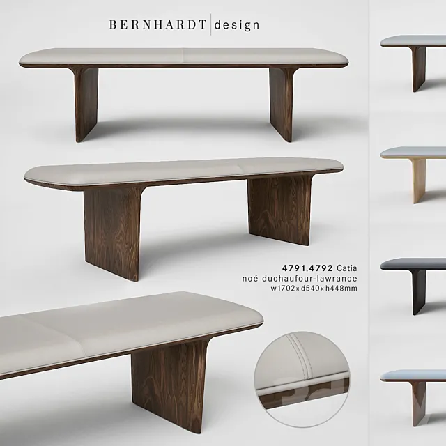 Bernhardt Design Catia Bench 3DS Max Model