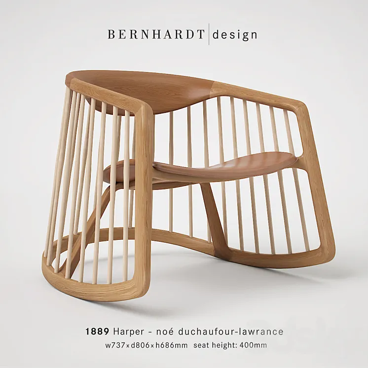 Bernhardt Design Harper Rocking Chair 3DS Max