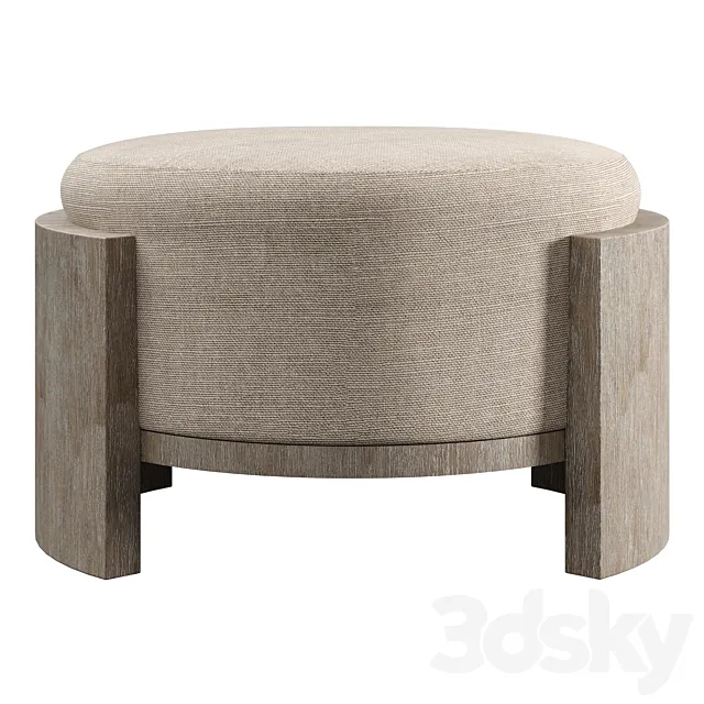 Bernhardt Foundations Cocktail Ottoman 3DS Max Model