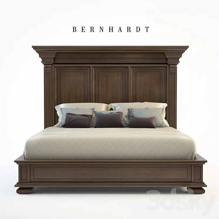 Bernhardt Huntington Panel Bed 3DS Max