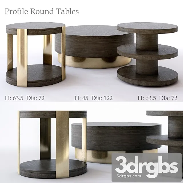 Bernhardt profile round tables 2 3dsmax Download