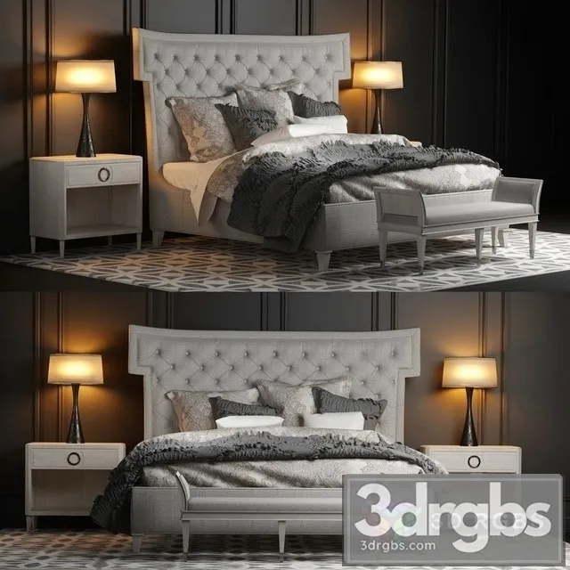 Bernhardt Upholstered Bed 3dsmax Download