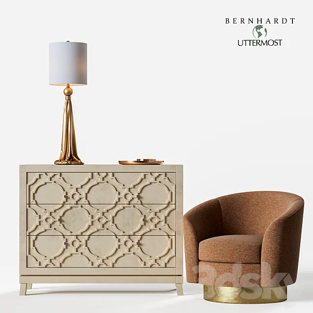 Bernhardt & uttermost set 3ds Max
