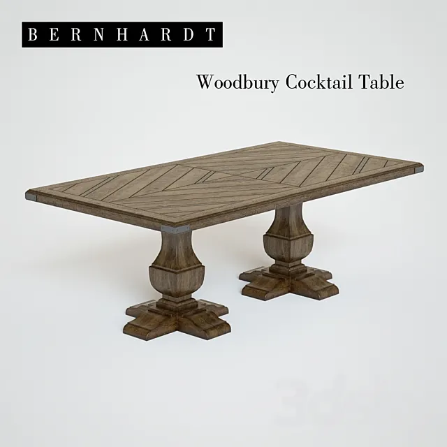 Bernhardt | Woodbury Cocktail Table 3DS Max Model