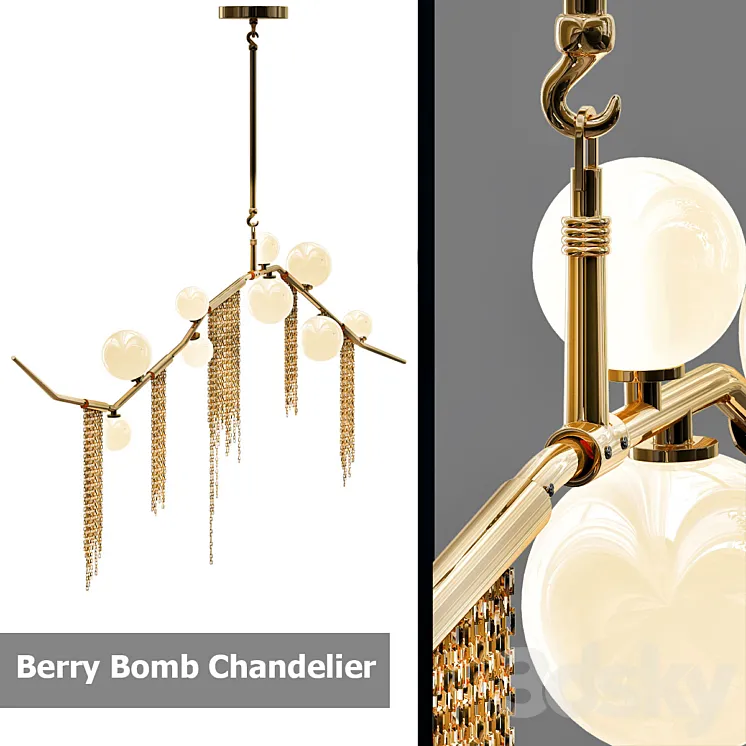 Berry Bomb Chandelier 3DS Max