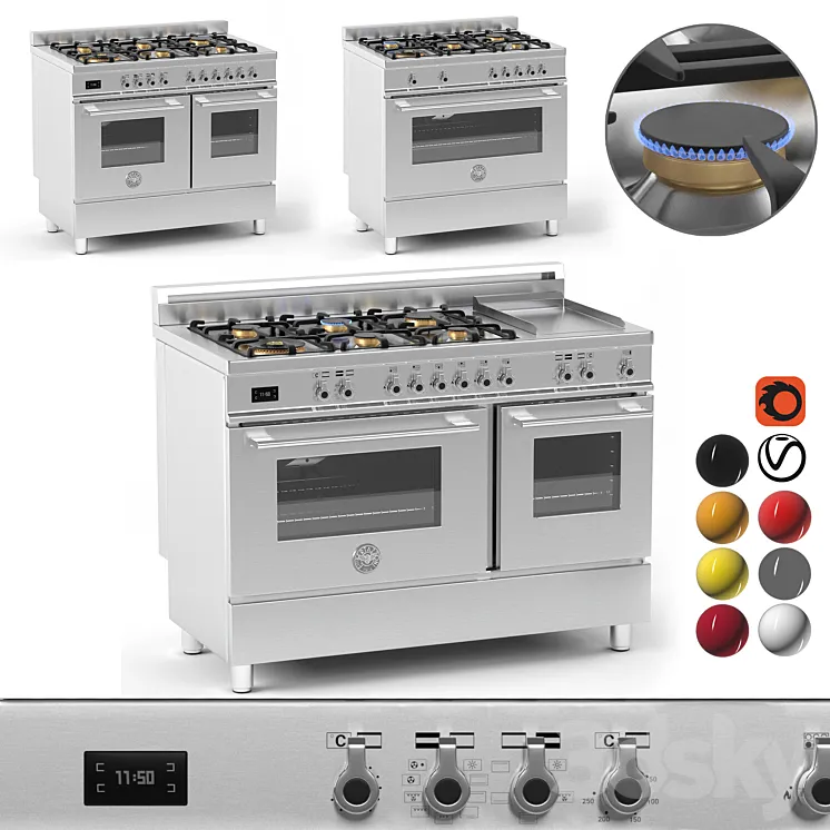 Bertazzoni cooker collection 3DS Max