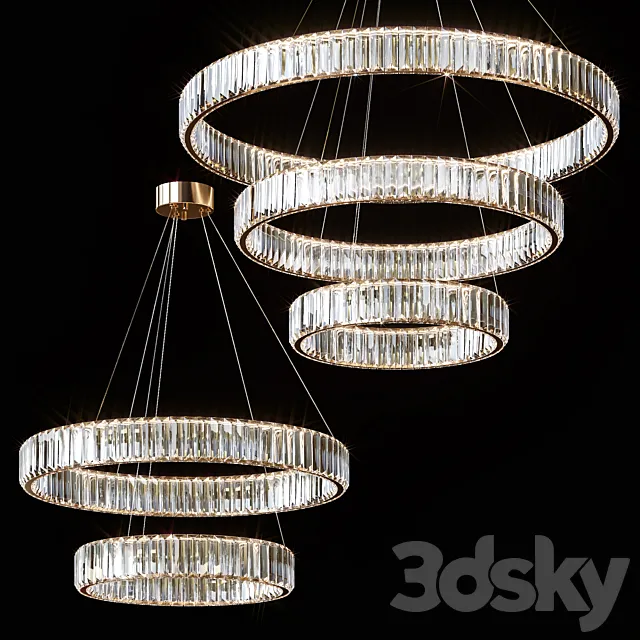 BERTOLDA by lampatron duo and trio ⌀ 40cm ⌀ 60cm ⌀ 80cm 3ds Max