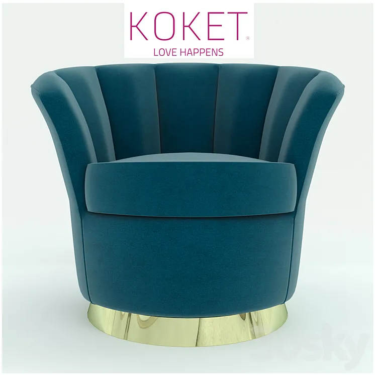 BESAME CHAIR by KOKET 3DS Max
