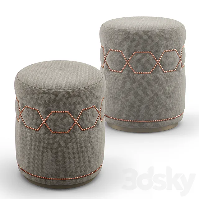 Bespoke Ottoman BB-STL-S-ROU-0009 3ds Max