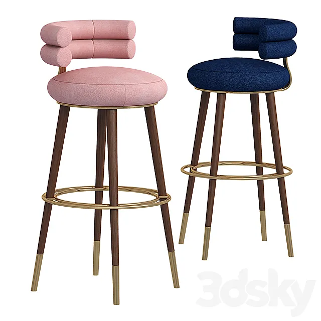 Betsy bar chair 3ds Max