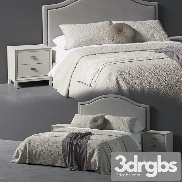 Beverly queen headboard bed 2 3dsmax Download