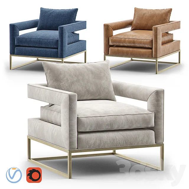 BEVIN Accent Chair 3DS Max Model