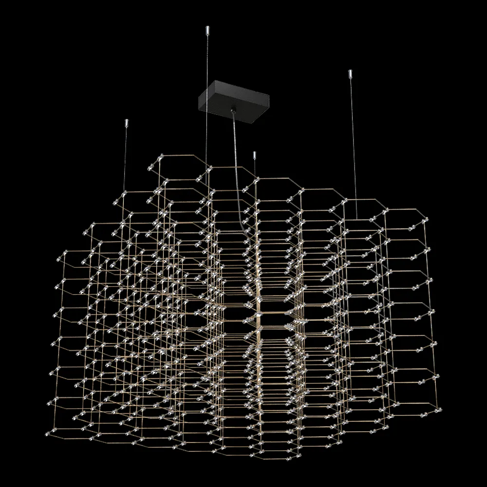 Bezhko – Chandelier Stoun cube 3ds Max
