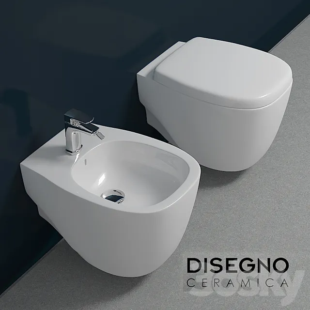 Bidet and toilet 3DSMax File