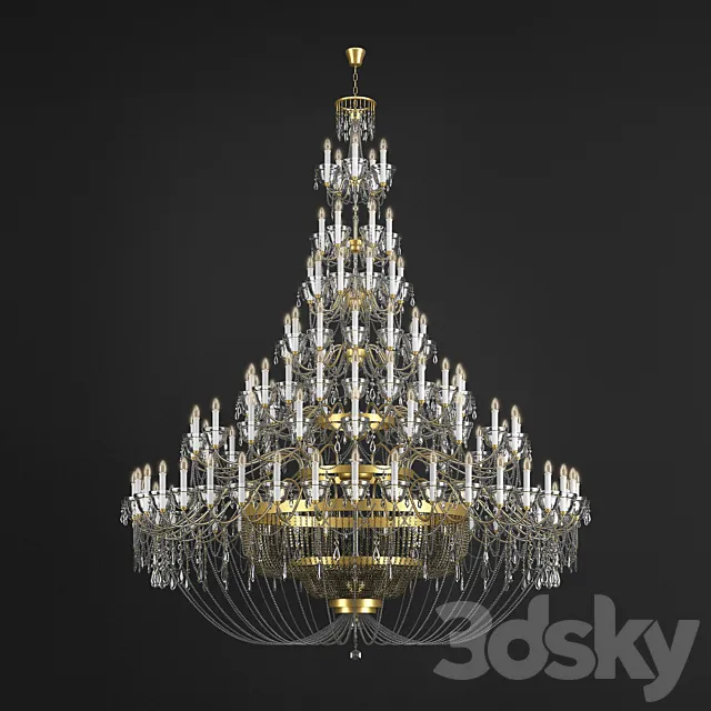 Big Chandelier 3DS Max Model