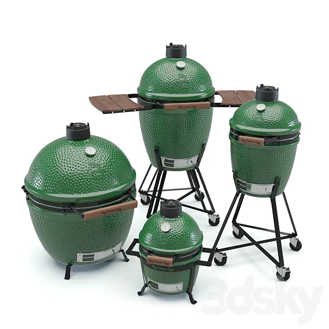 Big Green Egg (XL M S Minimax) 3DS Max Model