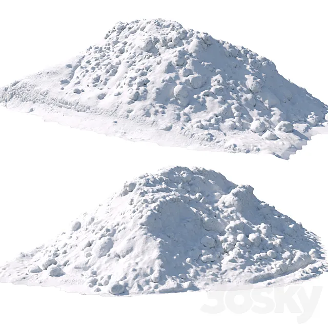 Big pile of snow 5 3ds Max