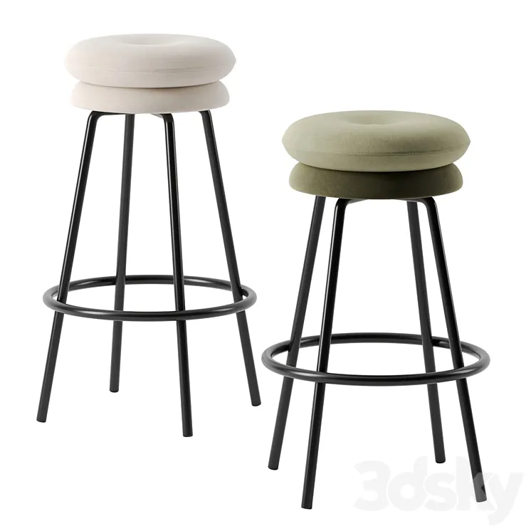 Big Tom barstool by Richard Lampert 3DS Max Model