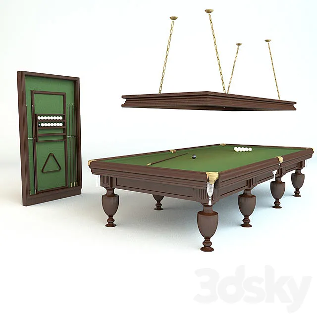 Billiard set 3ds Max