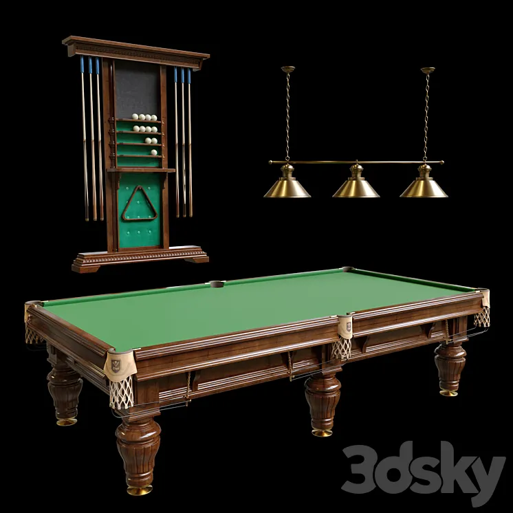 “Billiard table “”President””” 3DS Max