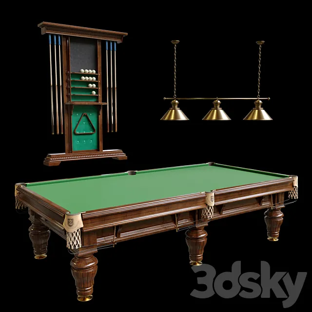 Billiard table “President” 3DSMax File