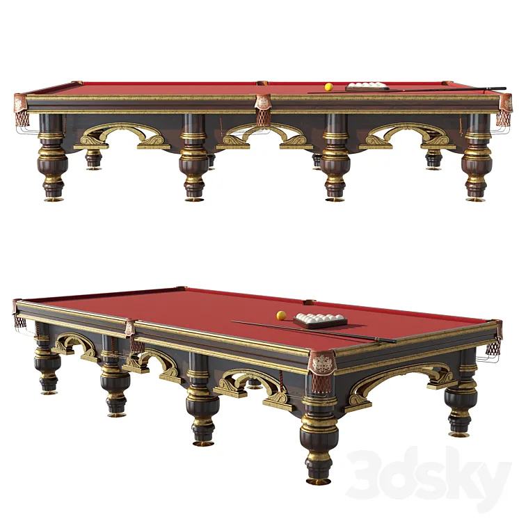 “Billiard table Start “”Venice Luxury””” 3DS Max