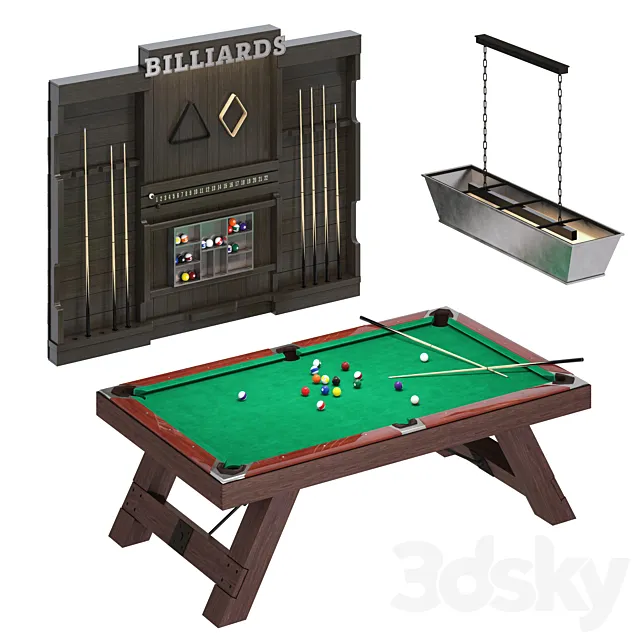 Billiards BILLIARDS 3DS Max Model