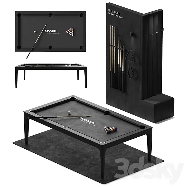 Billiards Set 3dsMax Model