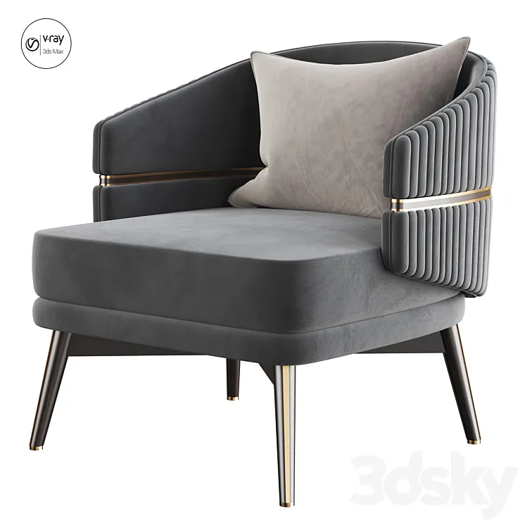 Billy armchair by aster 3DS Max