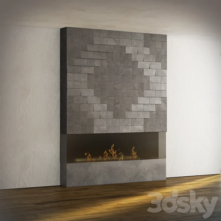 Bio Fireplace 3DS Max