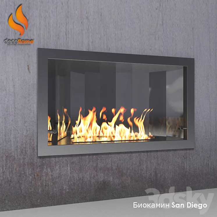 Bio Fireplace San Diego 3DS Max