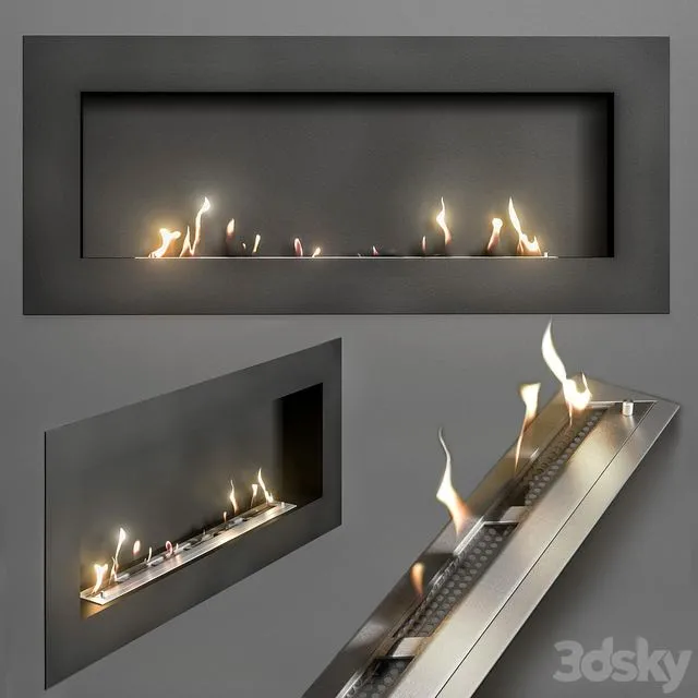 Bio fireplace Zefire 3dsMax Model