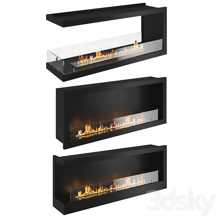 Bio fireplaces 3DS Max