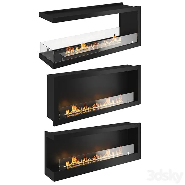 Bio fireplaces (for modern interior) 3dsMax Model