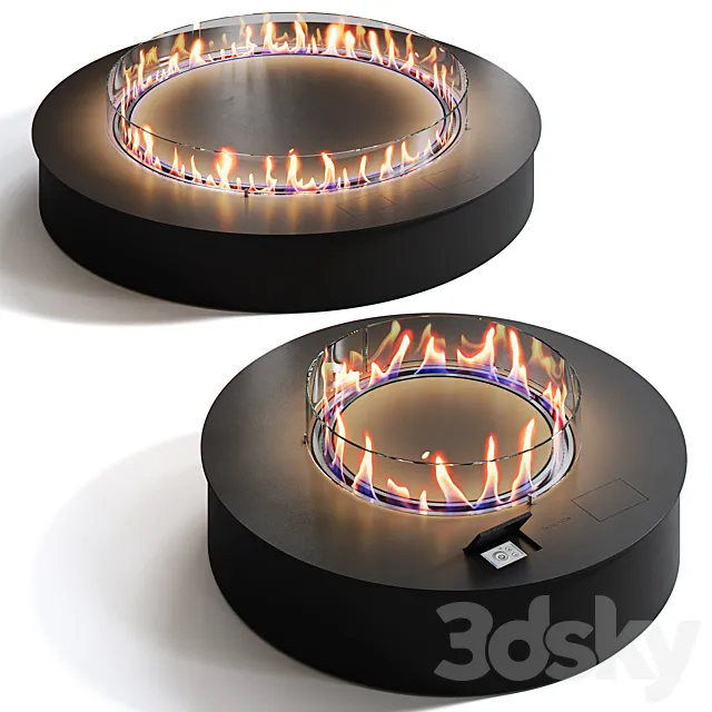 Biograte SmartFire Round Biofireplaces 3DS Max Model