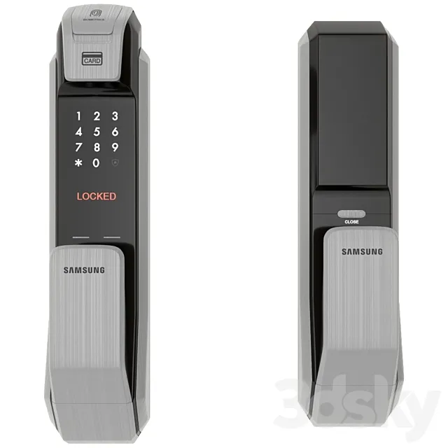 Biometric handlers Samsung SHS-P718 (Biometric electrical lock) 3ds Max