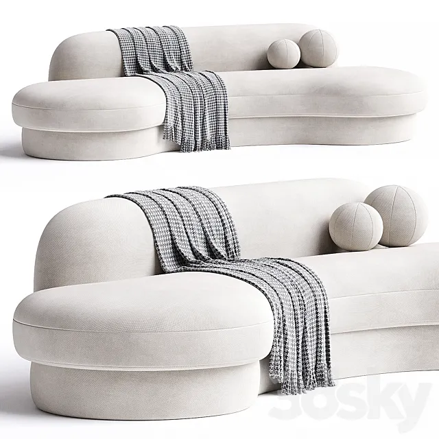 Biomorphic Sofa Grand by COUP STUDIO 3ds Max