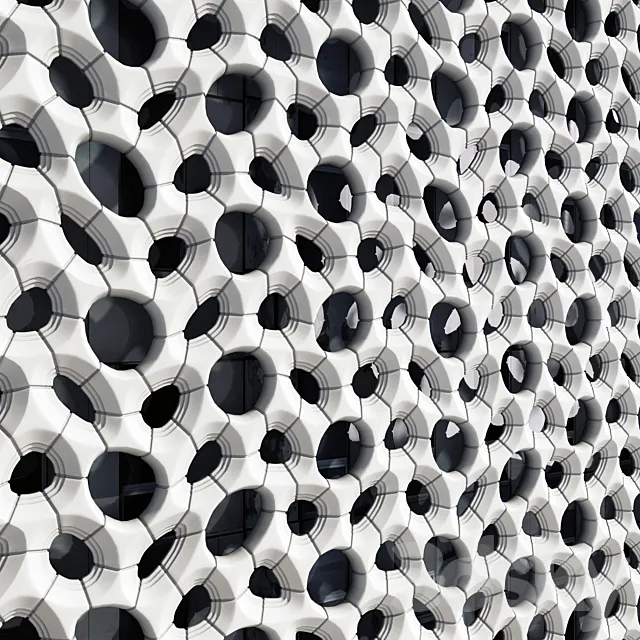 Bionica decorative facade 3ds Max