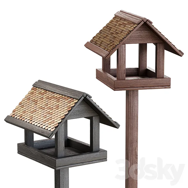 Bird feeders 3ds Max