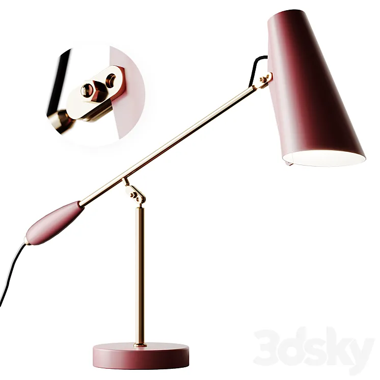 Birdy Table Lamp 3DS Max Model