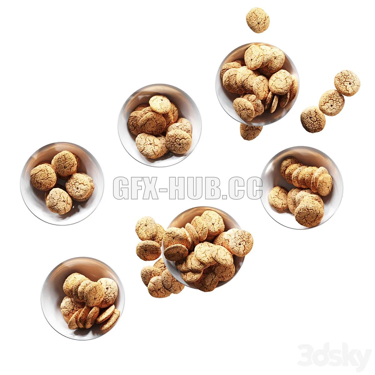 Biscuit 6 models 3dsMax Model