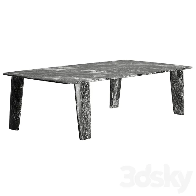 Biscuit Dinner Table by Exteta 3ds Max