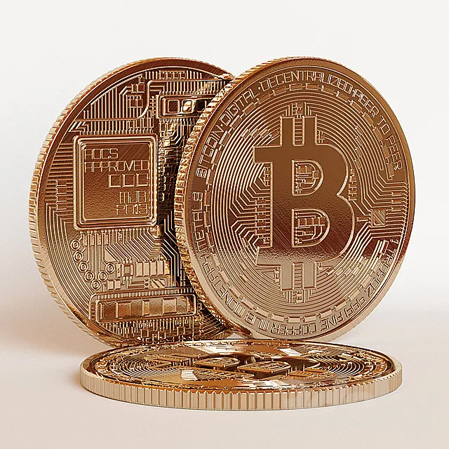 Bitcoin coin 3ds Max